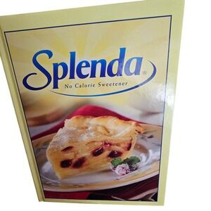 Splenda No Calorie Sweetener Cookbook Hardcover 2004
